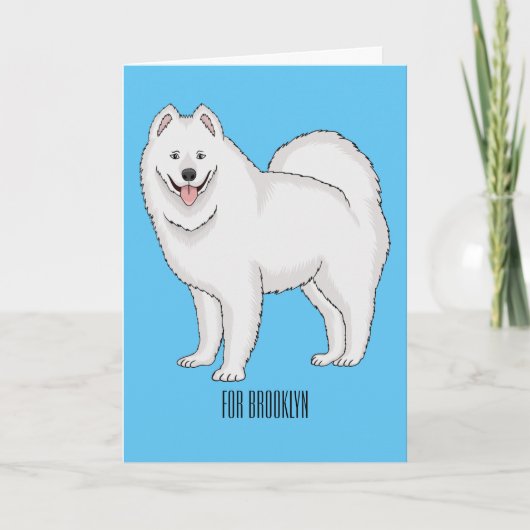 Illustration von Samohunde-Cartoon Karte (Vorderseite)