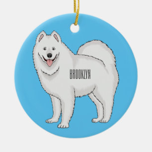 Illustration von Samohunde-Cartoon Keramik Ornament