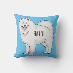 Illustration von Samohunde-Cartoon Kissen