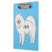 Illustration von Samohunde-Cartoon Klemmbrett (Links)