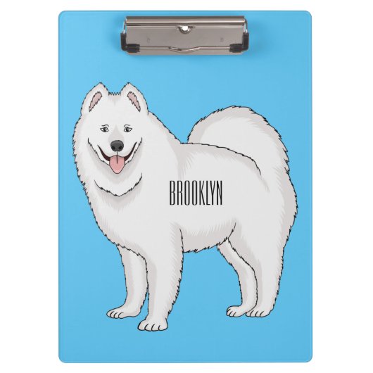 Illustration von Samohunde-Cartoon Klemmbrett (Vorderseite)