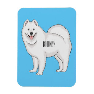 Illustration von Samohunde-Cartoon Magnet