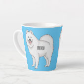 Illustration von Samohunde-Cartoon Milchtasse (Linke Ecke)