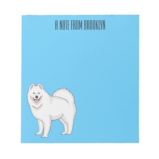 Illustration von Samohunde-Cartoon Notizblock (Vorderseite)