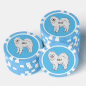 Illustration von Samohunde-Cartoon Pokerchips (Stapel)