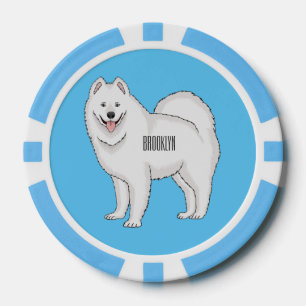 Illustration von Samohunde-Cartoon Pokerchips