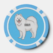 Illustration von Samohunde-Cartoon Pokerchips (Rückseite)