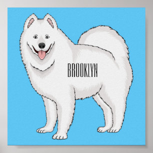 Illustration von Samohunde-Cartoon Poster