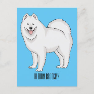 Illustration von Samohunde-Cartoon Postkarte