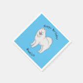 Illustration von Samohunde-Cartoon Serviette (Ecke)