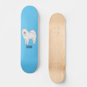 Illustration von Samohunde-Cartoon Skateboard (Vorderseite)
