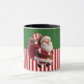 Illustration von Santa mit Geschenksack Tasse (Zentrum)