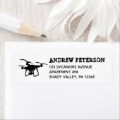 Illustration von Schwarzweiß-Drohne-Rücksendeadres (Insitu)