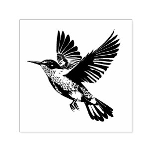Illustration von Singvogel Selbstfärbender Gummist Permastempel