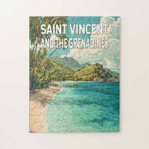Illustration von St. Vincent und den Grenadinen Puzzle
