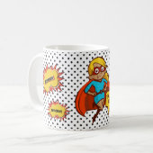 Illustration von SuperMom Pop Kaffeetasse (Vorderseite Links)