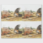 Illustration von Tawny Weasel (Putorius fuscus) Geschenkpapier (Flach)