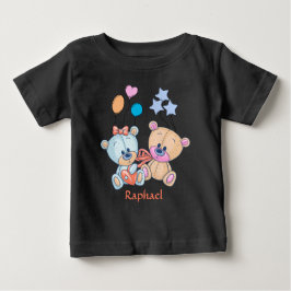 Illustration von Teddy Bears und Balloons Baby T-shirt
