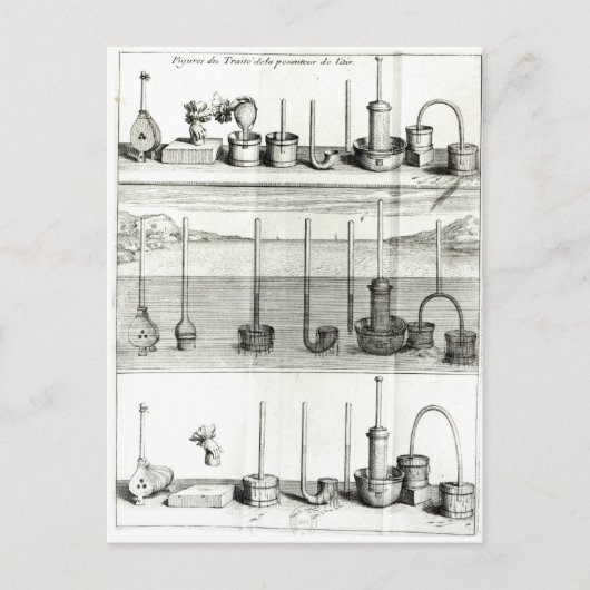 Illustration von 'Traite de la Pesanteur de Postkarte (Vorderseite)