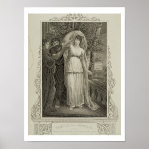 Illustration "von Troilus und von Cressida", Tat Poster