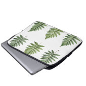 Illustration von Vintage-Botanik-Farnblättern Laptopschutzhülle (Vorne Knopf)