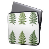 Illustration von Vintage-Botanik-Farnblättern Laptopschutzhülle (Vorderseite Links)