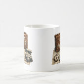 Illustration von Vintage-Reiseessentials Kaffeetasse (Mittel)