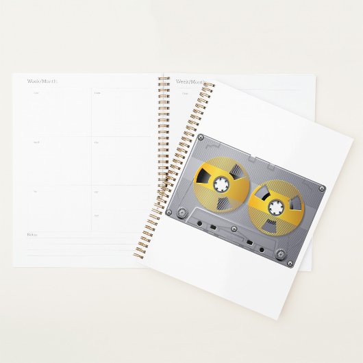 Illustration von Vintagen Kassettenband Planer