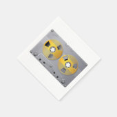 Illustration von Vintagen Kassettenband Serviette (Ecke)