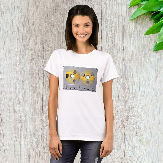 Illustration von Vintagen Kassettenband T-Shirt