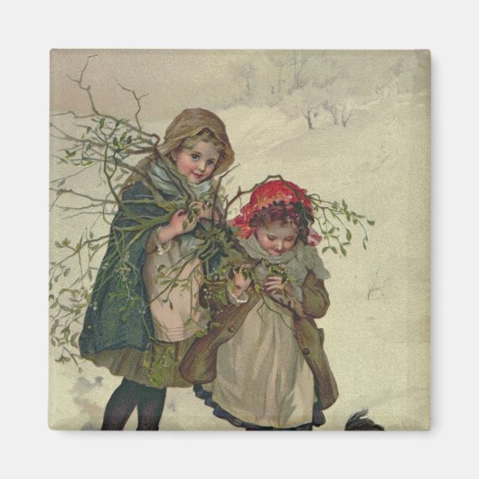 Illustration von Weihnachtsbaumzucht, Pub. 1886 Magnet (Vorne)