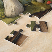 Illustration von Whimsical Red Mushrooms Puzzle (Seite)