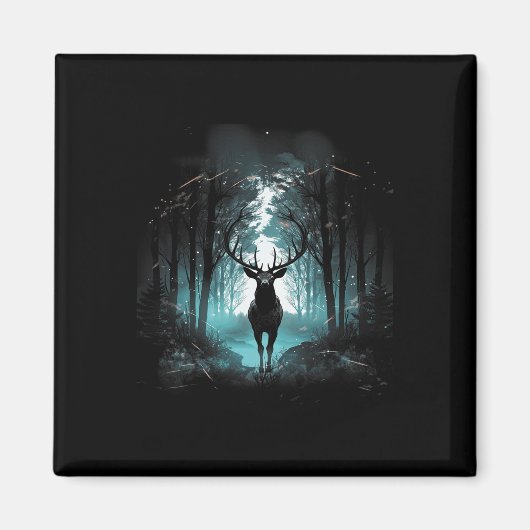 Illustration von Wildtieren aus Wäldern 2 Magnet (Vorne)