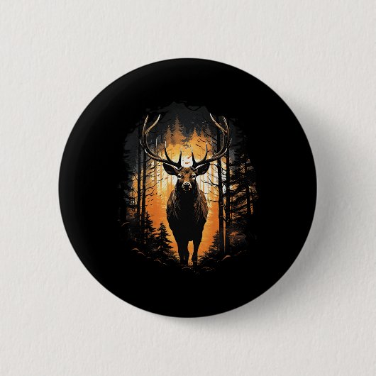Illustration von Wildtieren der Waldtiere 1 Button (Vorderseite)