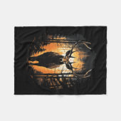 Illustration von Wildtieren der Waldtiere 1 Fleecedecke (Vorderseite (Horizontal))