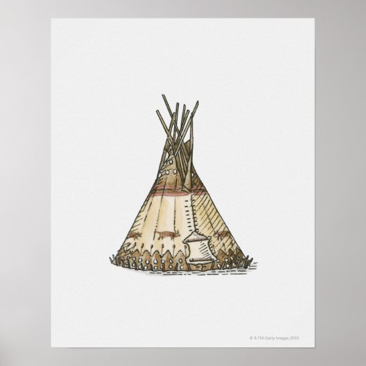 Illustration von Wogwam Poster (Vorne)