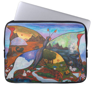 Illustration Wasserfarbe Fantasie Faszinierende We Laptopschutzhülle