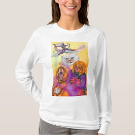 Illustration Wasserfarbe Fantasie Krieger reiten L T-Shirt