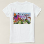 Illustration Wasserfarbe Fantasie Krieger reiten L T-Shirt (Design Rückseite)