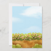 Illustration Watercolor Gardener Einladung (Rückseite)