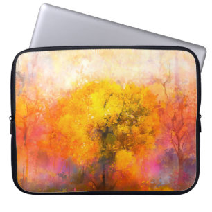 Illustration weiche bunten Herbstwald. Abstrakt Laptopschutzhülle