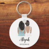 Illustration werden Sie meine Brautjungfrau sein Schlüsselanhänger (Vorderseite)