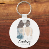 Illustration werden Sie meine Brautjungfrau sein Schlüsselanhänger (Vorderseite)