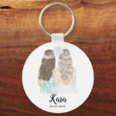 Illustration werden Sie meine Brautjungfrau sein Schlüsselanhänger (Vorderseite)