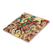 Illustration zu Comicen für Vintage Länder Fliese (Seite)