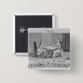 Illustration zu den Noten durch Joseph Haydn Button (Vorne & Hinten)
