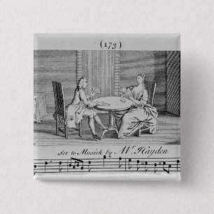 Illustration zu den Noten durch Joseph Haydn Button