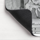 Illustration zu den Noten durch Joseph Haydn Mousepad (Ecke)