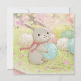 Illustration zu Osterhasen- und Ostereiern Einladung