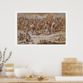 Illustration zu 'The Iliad', 1760er (Stift & Tinte Poster (Küche)